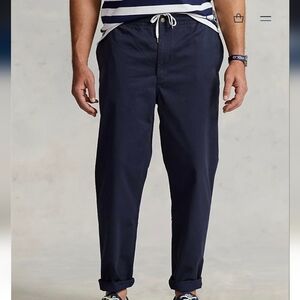 Ralph Lauren Men's Dark Blue Stretch Classic-Fit Polo Prepster Pants